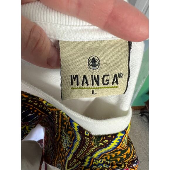 Dashiki tshirt orange yellow green - Picture 7 of 8